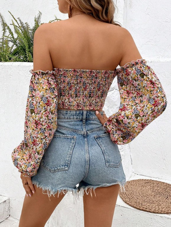 Novessa Off-Shoulder Print Dress