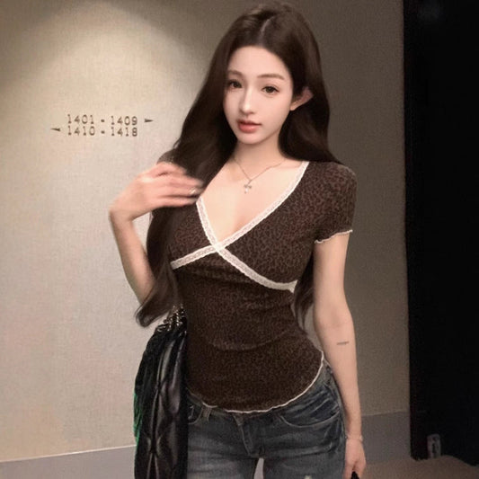 Selira Lace Leopard Tee