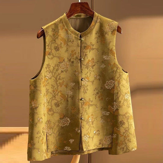 Amelisse Satin Print Vest