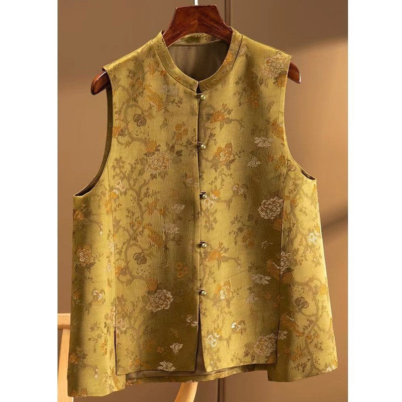 Amelisse Satin Print Vest