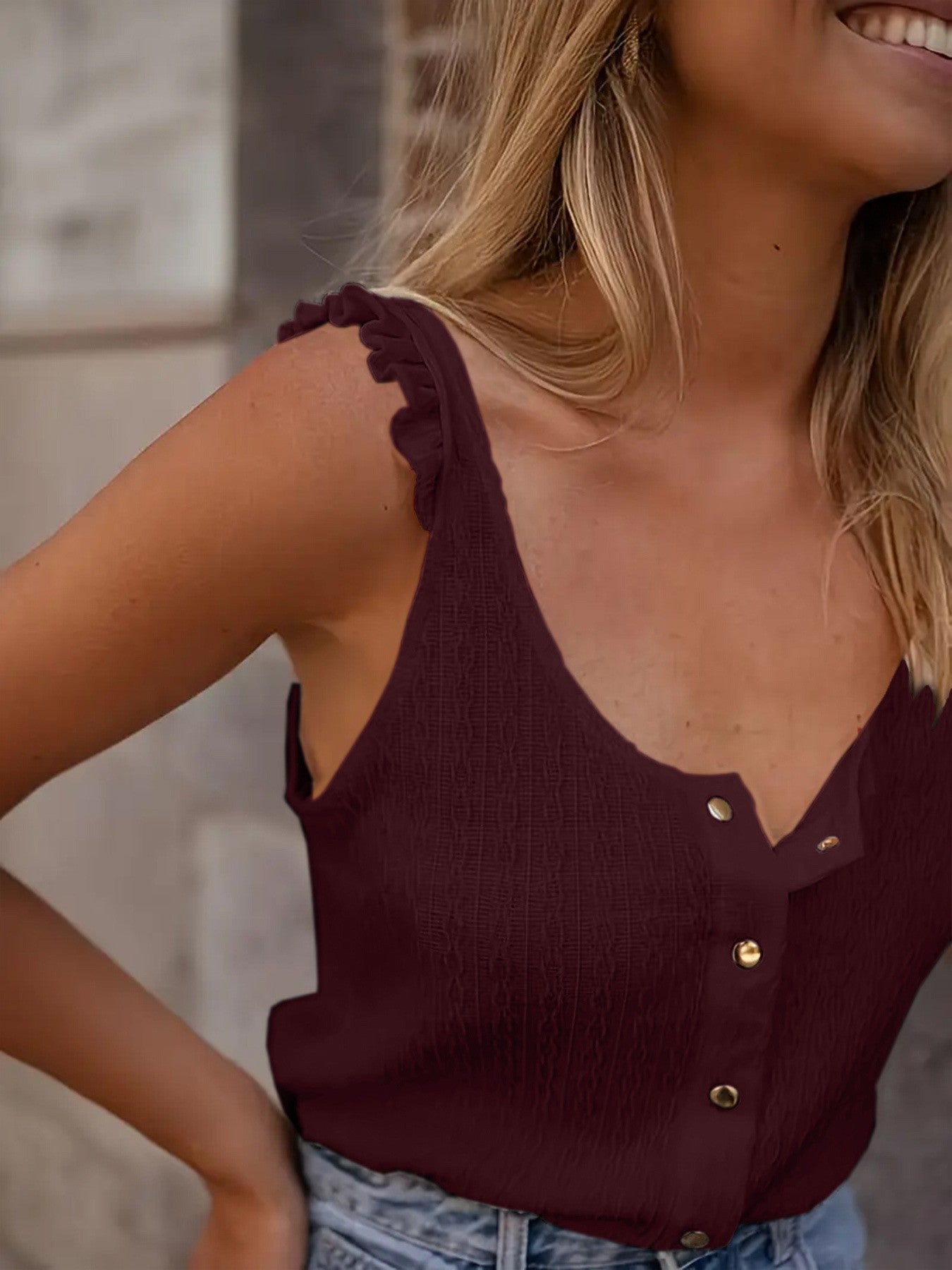 Calira Ruffle Grace Top