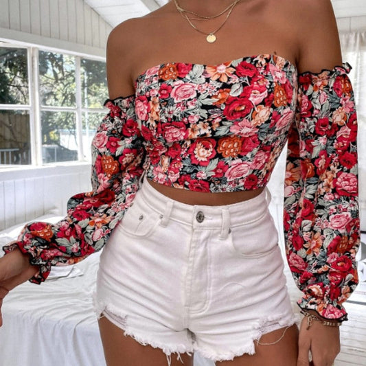 Novessa Off-Shoulder Print Dress