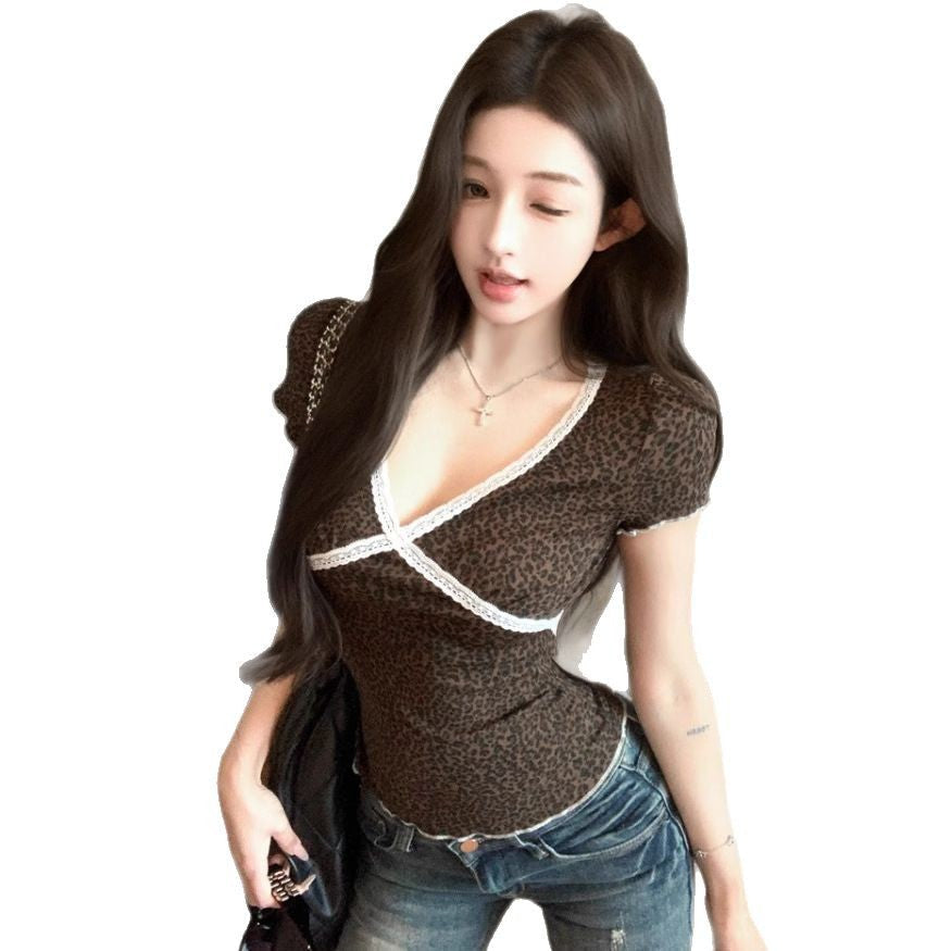 Selira Lace Leopard Tee